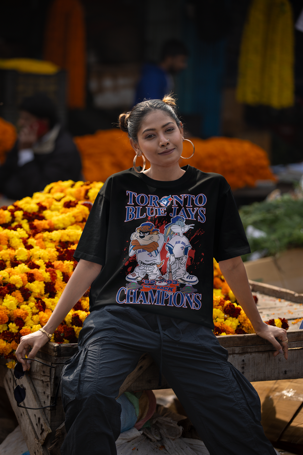 BLUE JAYS TUNES BACK TO BACK CHAMPIONS T-SHIRT