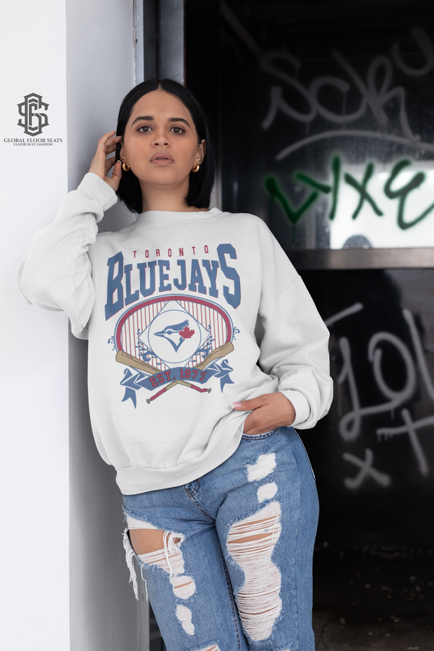 Floor Seats Vintage Blue Jays crewneck sweater