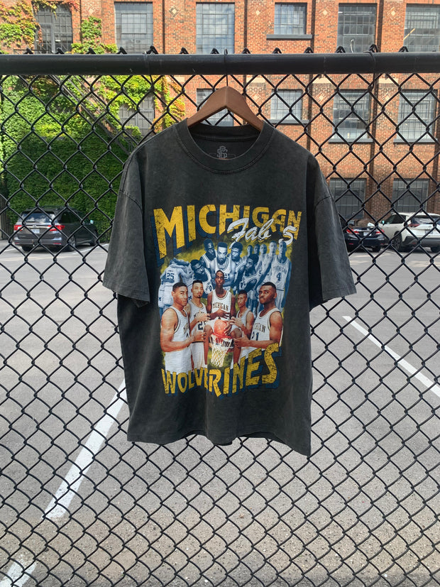 Fab5 285 Gsm Oversized Snow Wash T-shirt