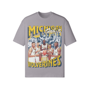 MICHIGAN WOLVERINES FAB 5 UNISEX LOOSE T-SHIRT