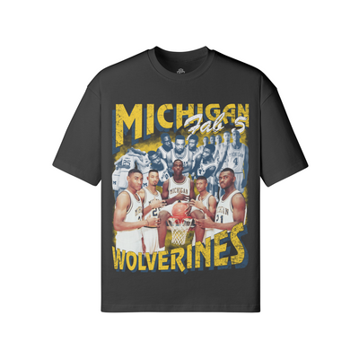 MICHIGAN WOLVERINES FAB 5 UNISEX LOOSE T-SHIRT